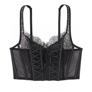 Victoria’s Secret black lace corset top